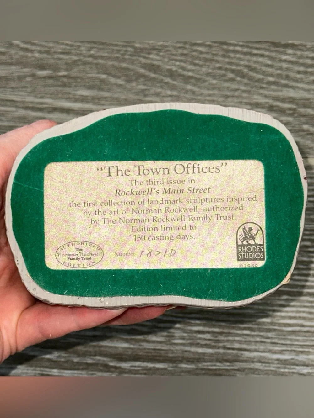 Rhodes Studios Norman Rockwell Gallery The Town Offices Landmark Sculpture VTG
